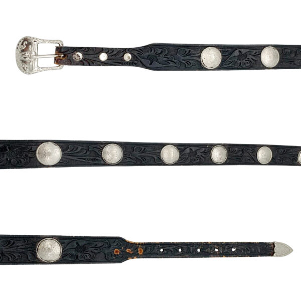 Slim Studded Concho Belt
