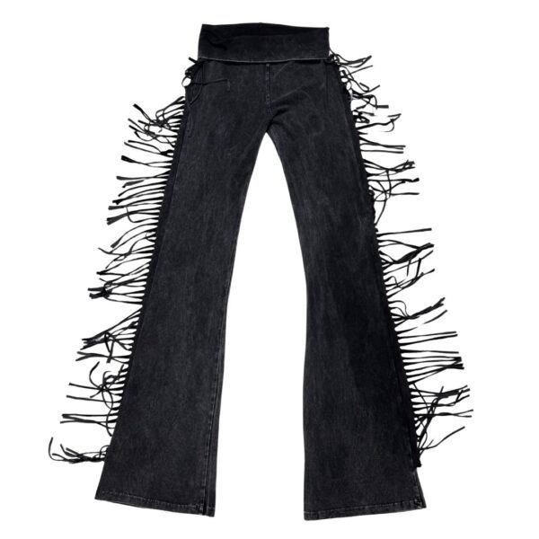 T-Party Fringe Yoga Pants- Size S