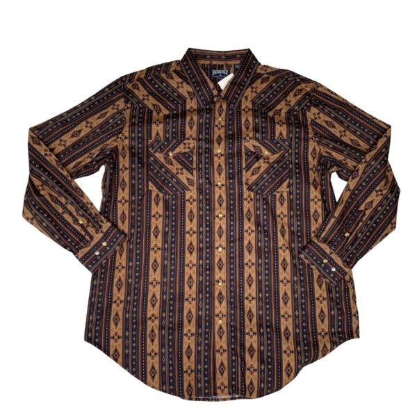Pandhandle Long Sleeve Pearl Snap- Size 2XL