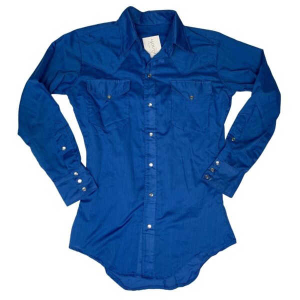 Handmade Long Sleeve Pearl Snap- Size M