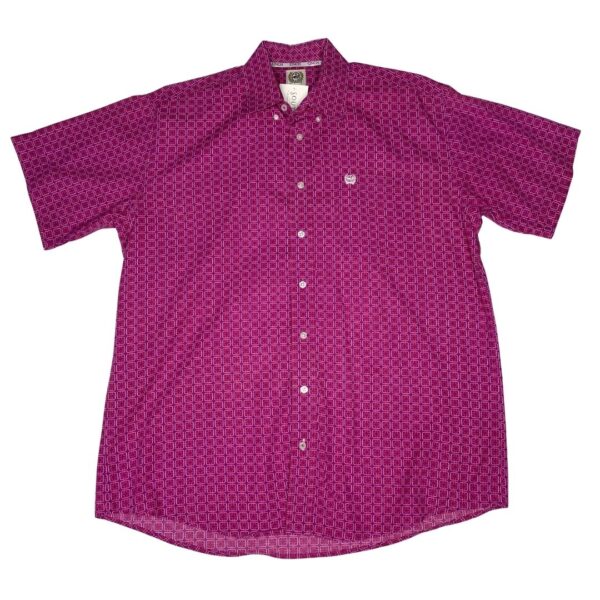 Cinch Short Sleeve Button Up- Size M
