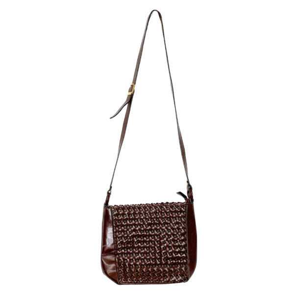 Marlo's Woven Leather Crossbody Bag