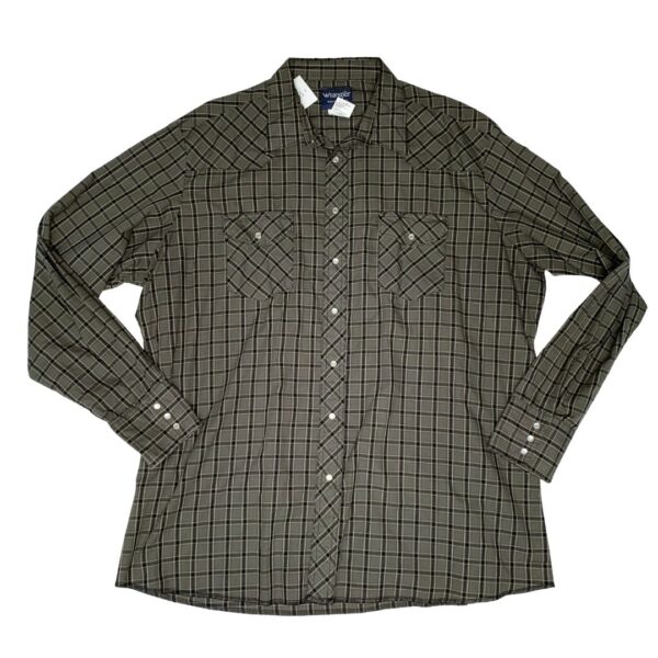 Wrangler Long Sleeve Pearl Snap- Size 2X