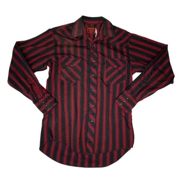 Rustler Long Sleeve Black Pearl Snap- Size 15.5x34/35