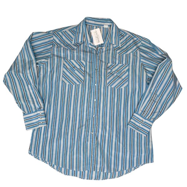Ely Cattleman Long Sleeve Pearl Snap- Size XL