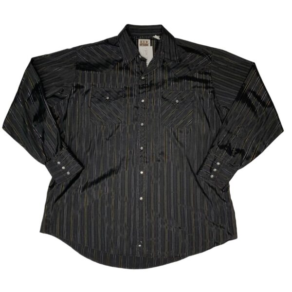 Ely Cattleman Long Sleeve Pearl Snap- Size XL