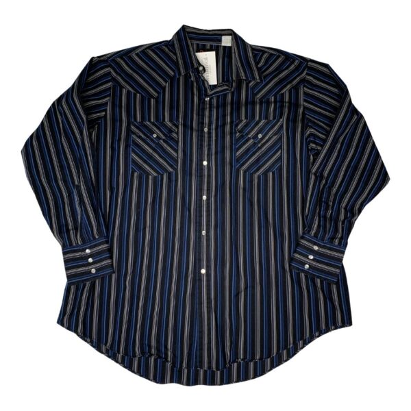 Plains Western Wear Long Sleeve Pearl Snap- Size XL