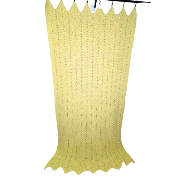 Yellow Crochet Blanket