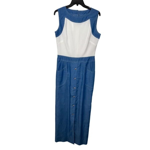 Lisa Cobb Serbin Exclusive Chambray Denim Dress- Size