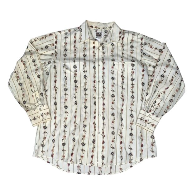 Ely Cattleman Long Sleeve Pearl Snap- Size XL