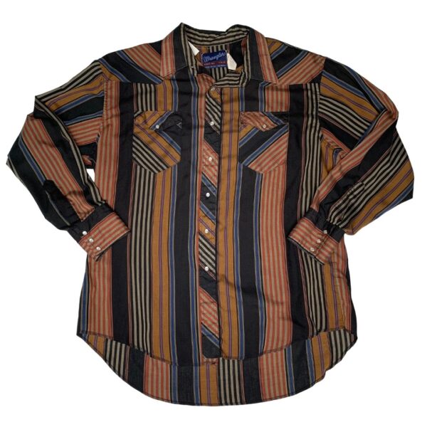 Wrangler Long Sleeve Pearl Snap- Size 17.5x35