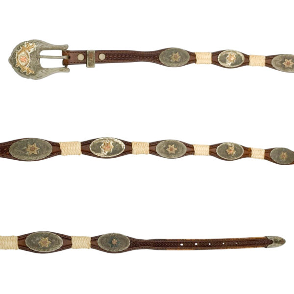Alpaca Scalloped Leather Belt