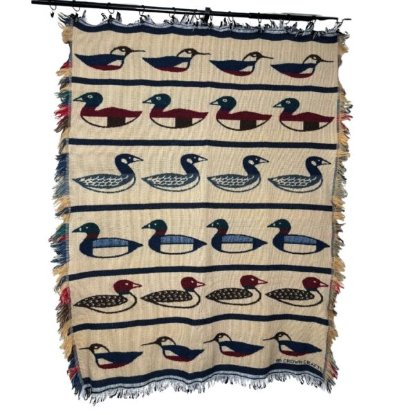 Crown Crafts Duck Tapestry Throw