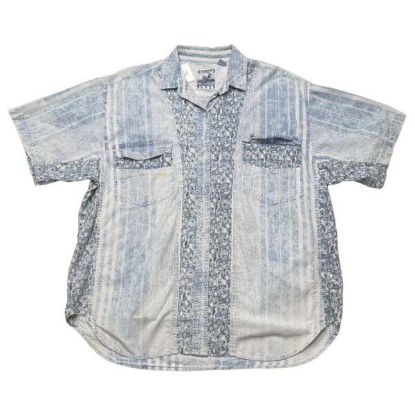 Andrew's Blues Short Sleeve Button Up- Size L