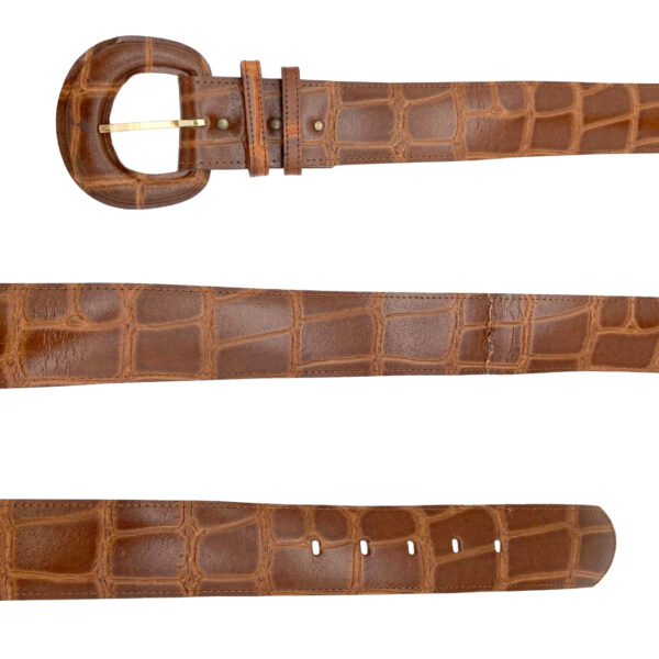 Croc/Gator Print Belt
