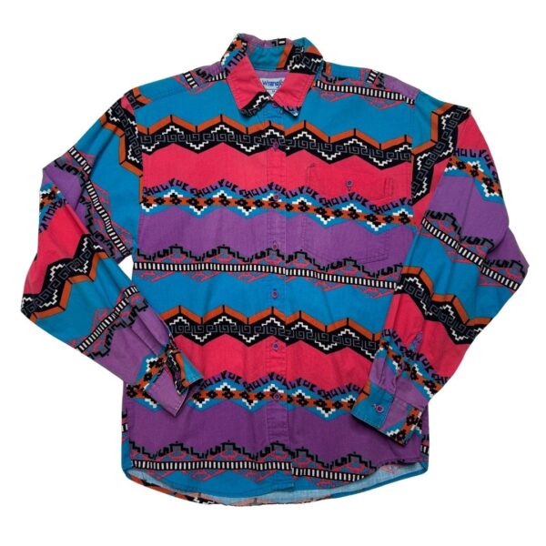 Wrangler Long Sleeve Button Up- Size M