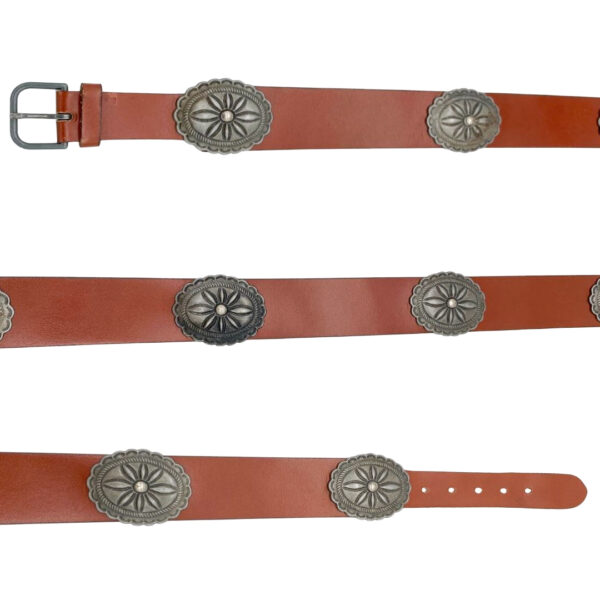 Genuine Leather Concho Belt