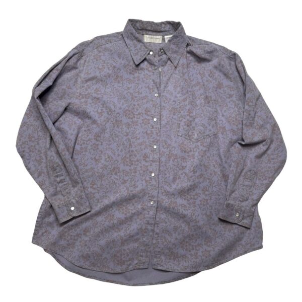 Lemon Grass Long Sleeve Pearl Snap- Size XL