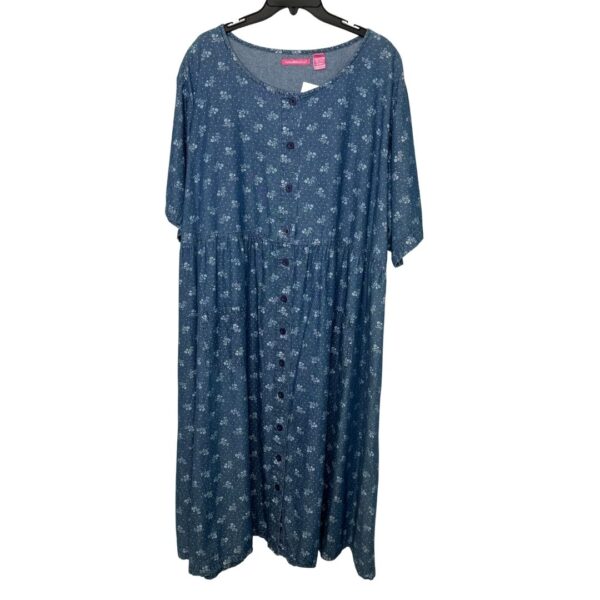 Woman Within Floral Denim Dress- Size 32W