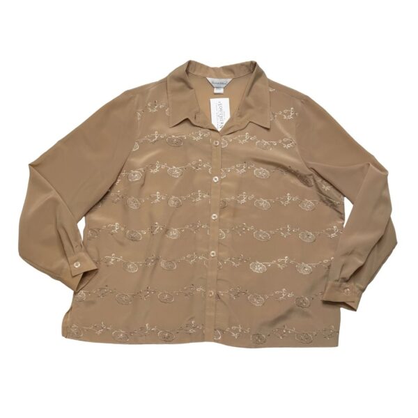 Elizabeth Williams Long Sleeve Button Up- Size 2X