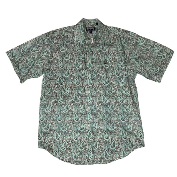 Panhandle Paisley Short Sleeve Button Up- Size M