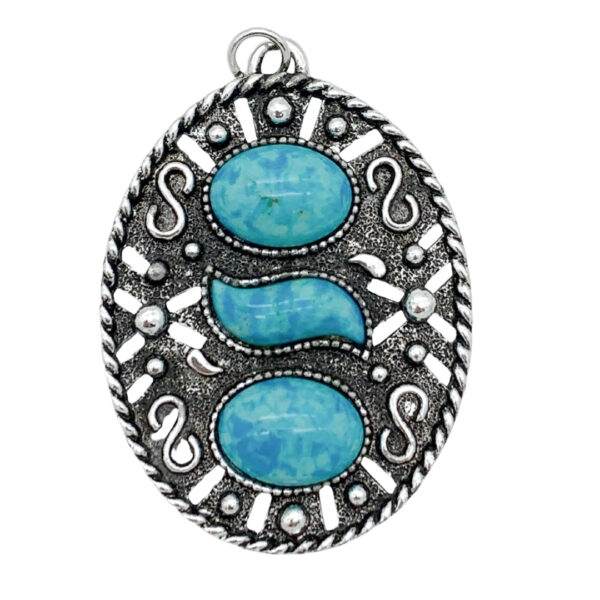 Sarah Coventry Faux Turquoise Necklace Pendant