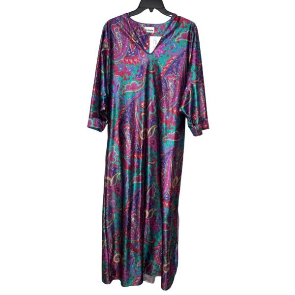 Apostrophe Paisley Satin Gown- One Size
