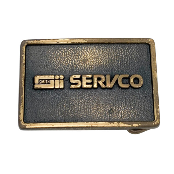 1978 Solid Brass Sii Servco Oilfield Buckle