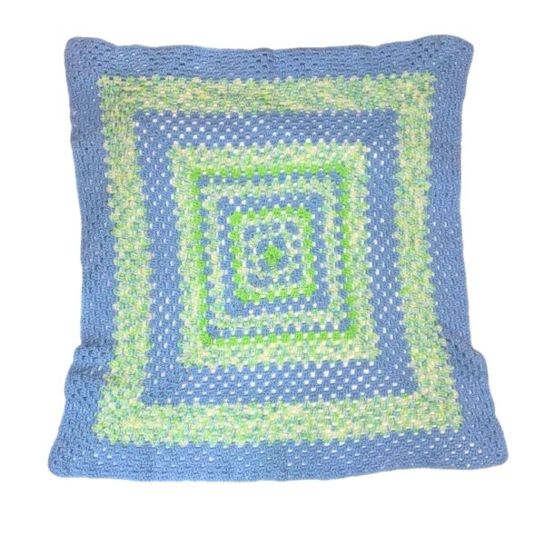 Blue & Green Crochet Blanket