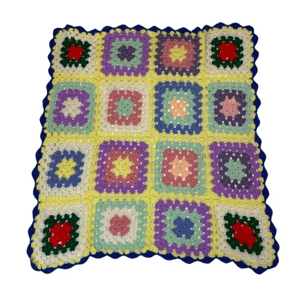 Colorful Granny Square Blanket