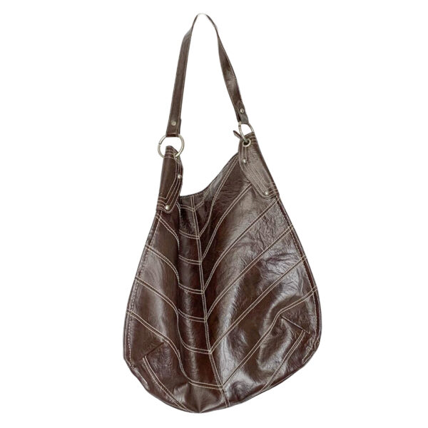 Faux Leather Shoulder Bag