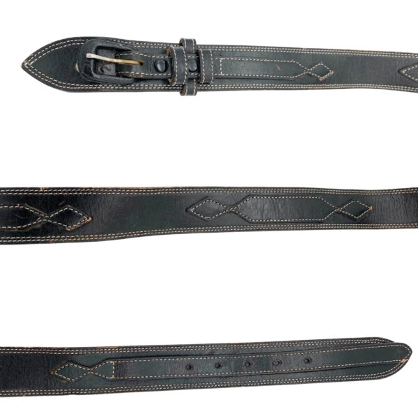 Black Leather Belt- Size 28