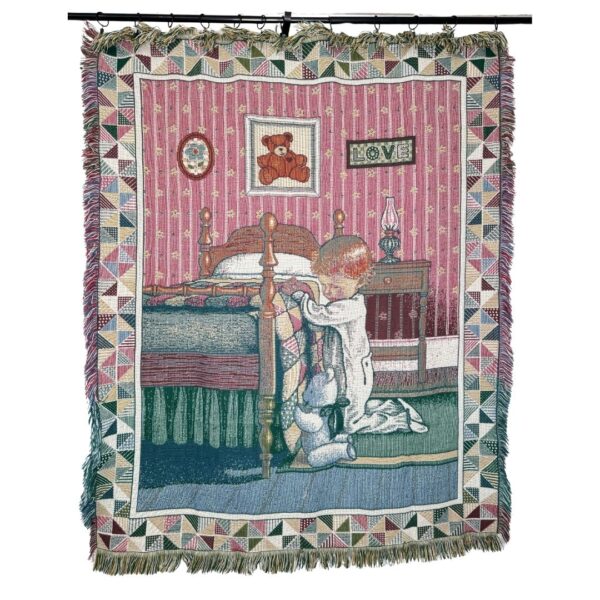 Praying Child Tapestry Throw