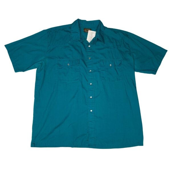 Plainsman Short Sleeve Pearl Snap- Size XL