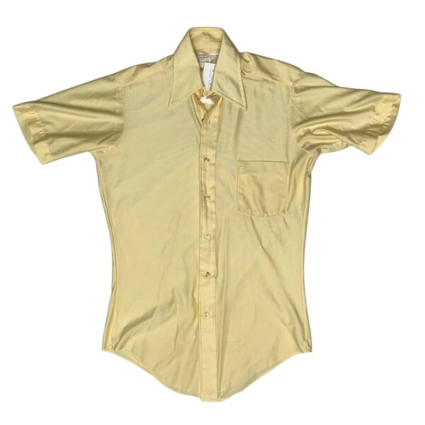 Sears Golden Comfort Qiana Short Sleeve Button Up- Size Unknown