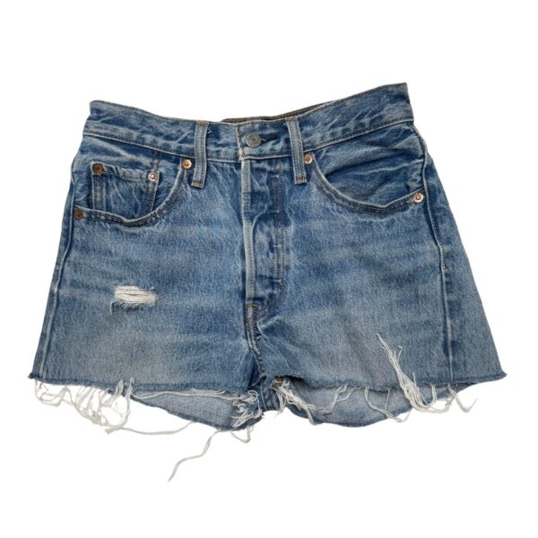 Levi's 501 Button Fly Denim Shorts- Size 24