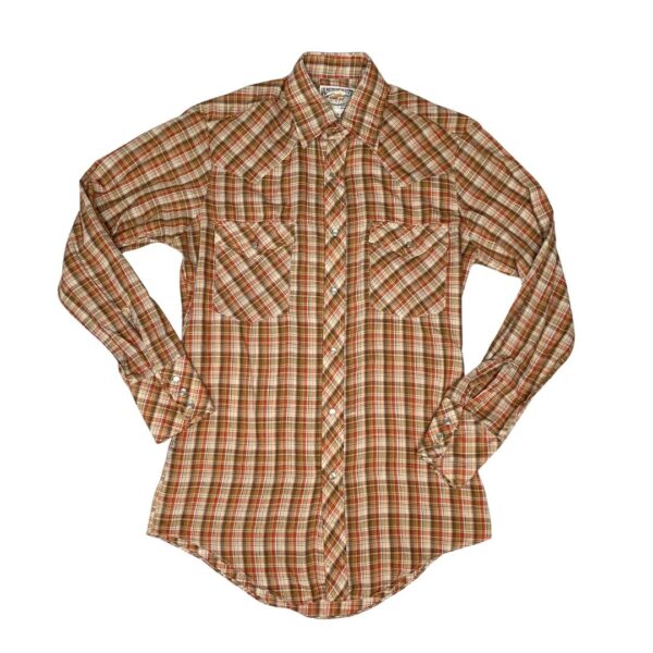 American West Long Sleeve Pearl Snap- Size S