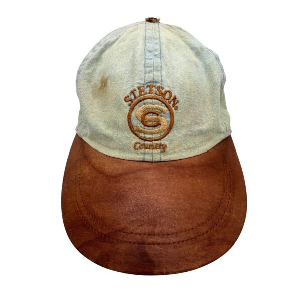 Stetson Leather Bill Denim Cap