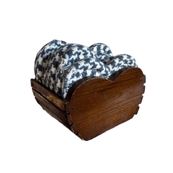 Heart Coasters with Holder- Set of 6