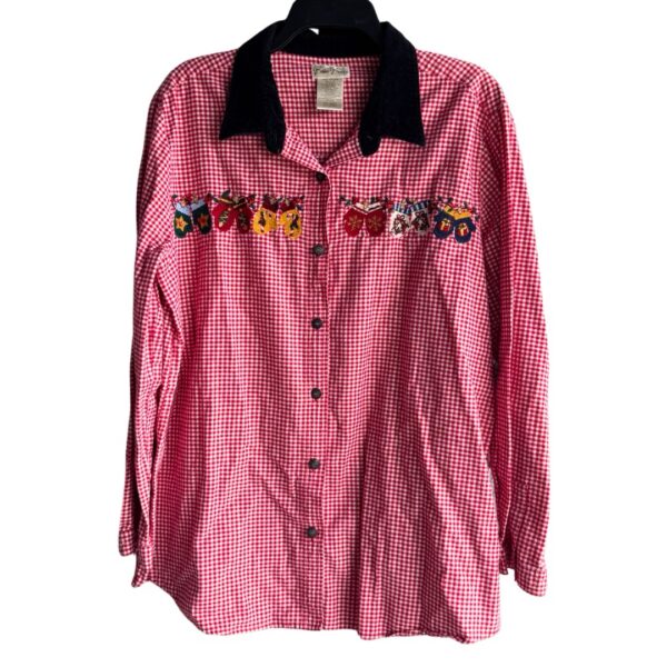 Bobbie Brooks Christmas Button Up- Size 18W/20W