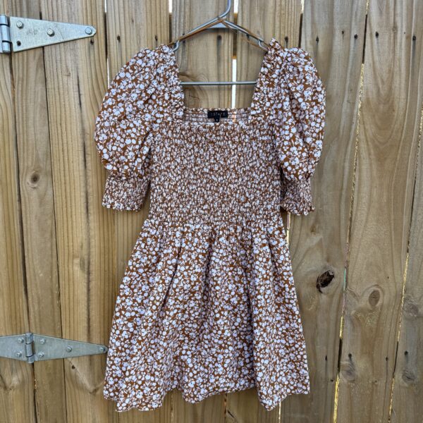 1State Floral Puff Sleeve Dress- Size S