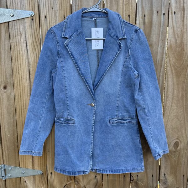 Denim Blazer- Size M