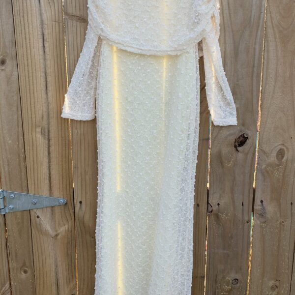 Off-the-Shoulder Lace Maxi Dress- Size S
