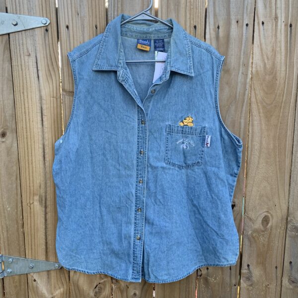Winnie the Pooh Denim Button Up- Size 26/28W