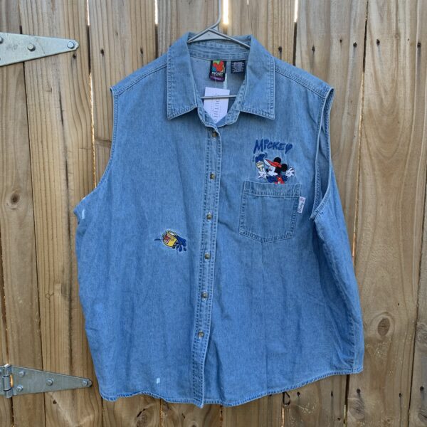 Mickey Unlimited Denim Button Up- Size 26/28W