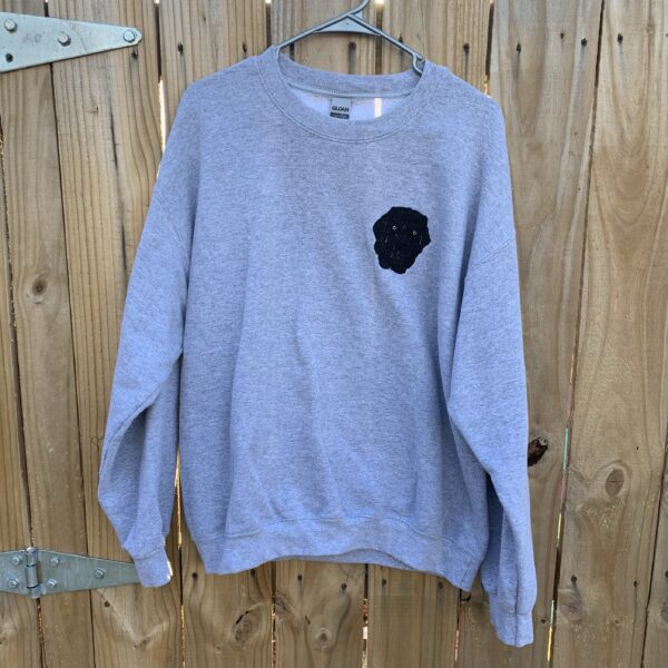 Black Lab Embroidered Sweatshirt- Size L