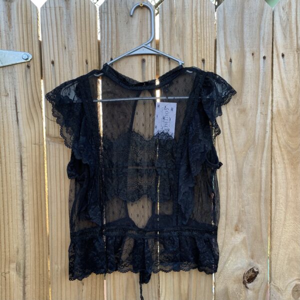 Black Lace Top- Size S